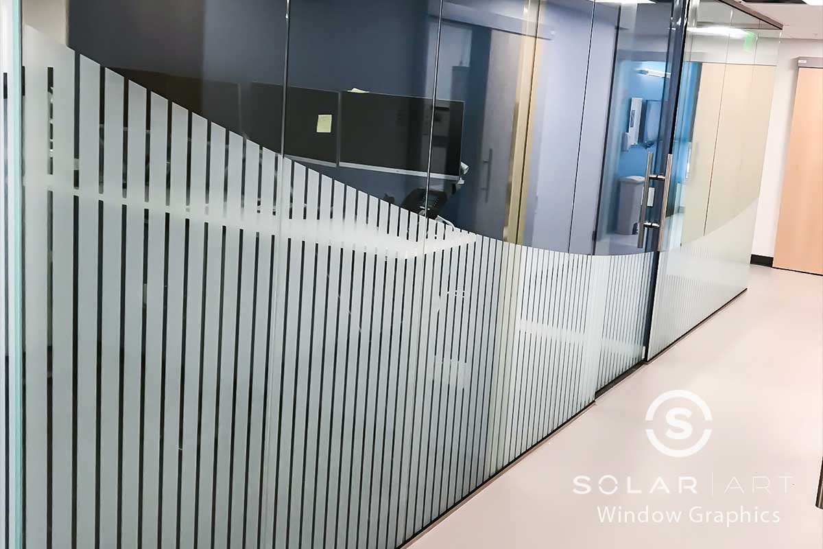 Custom vinyl graphics for conference room glass Custom vinyl graphics for conference room glass