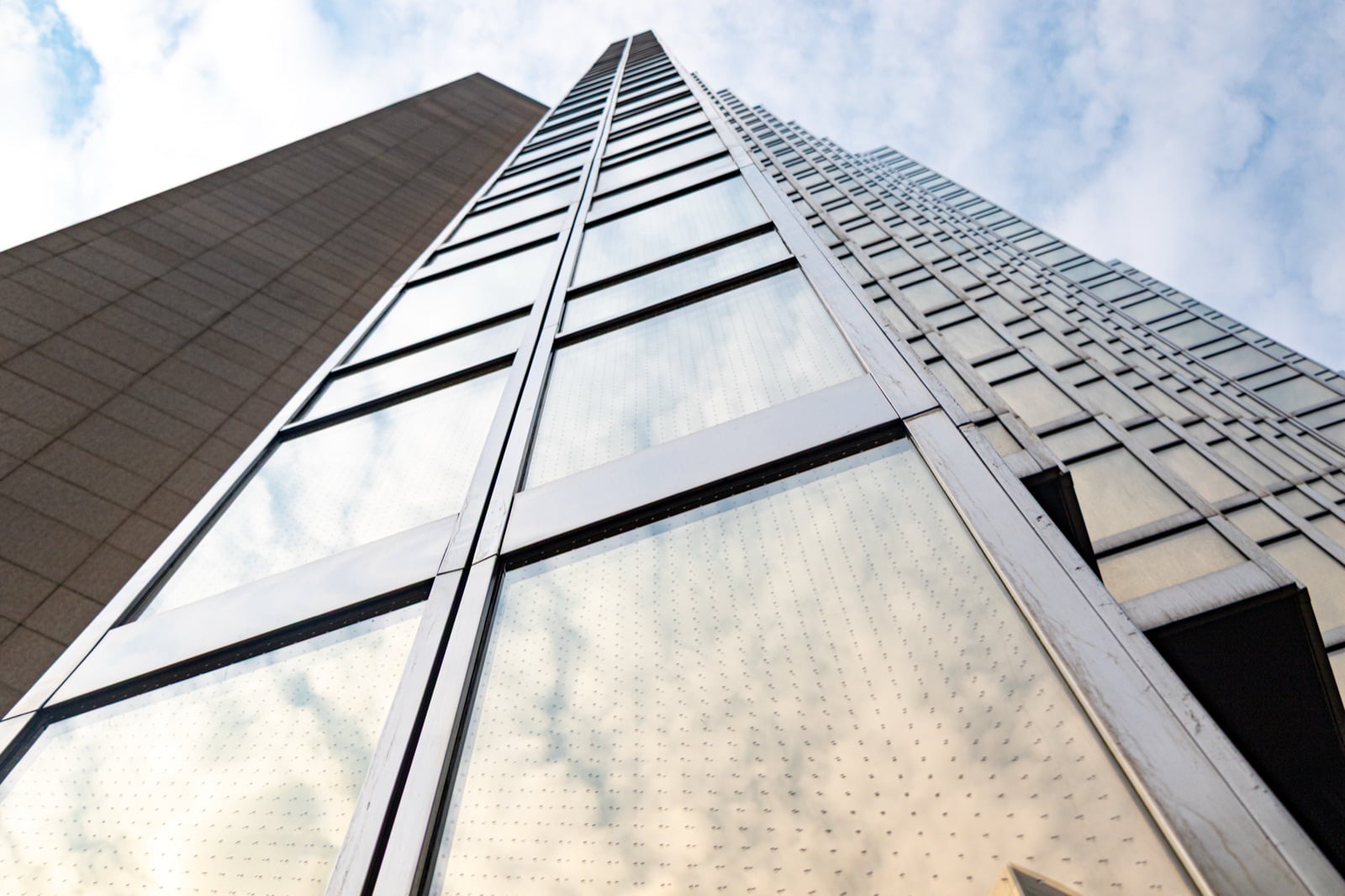 RBC building glass facade with Feather Friendly visual marker installation