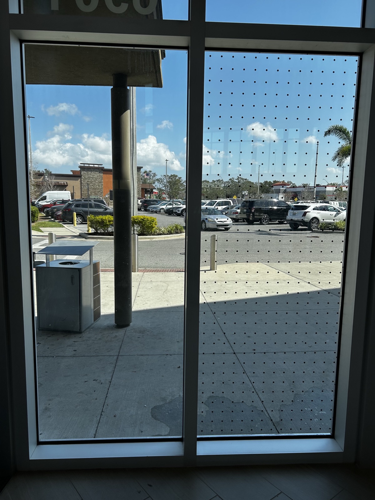 WingSafe Black Dot pattern-integrated bird-safe film by Solar Gard, threat factor 4